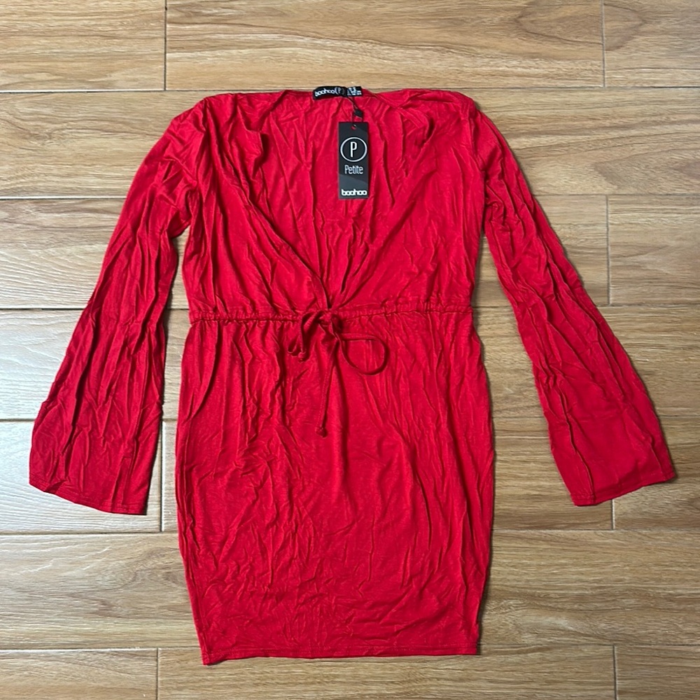 Boohoo Petite Red Dress